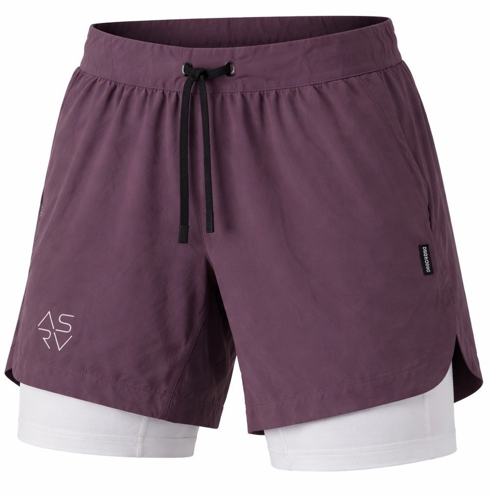 ASRV XL Purple Tetra-Lite 2-in-1 Training Shorts Compression Liner Gym Running